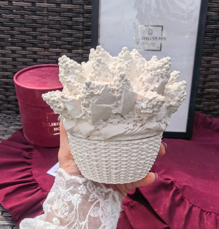 Шкатулка Корзина с сиренью 