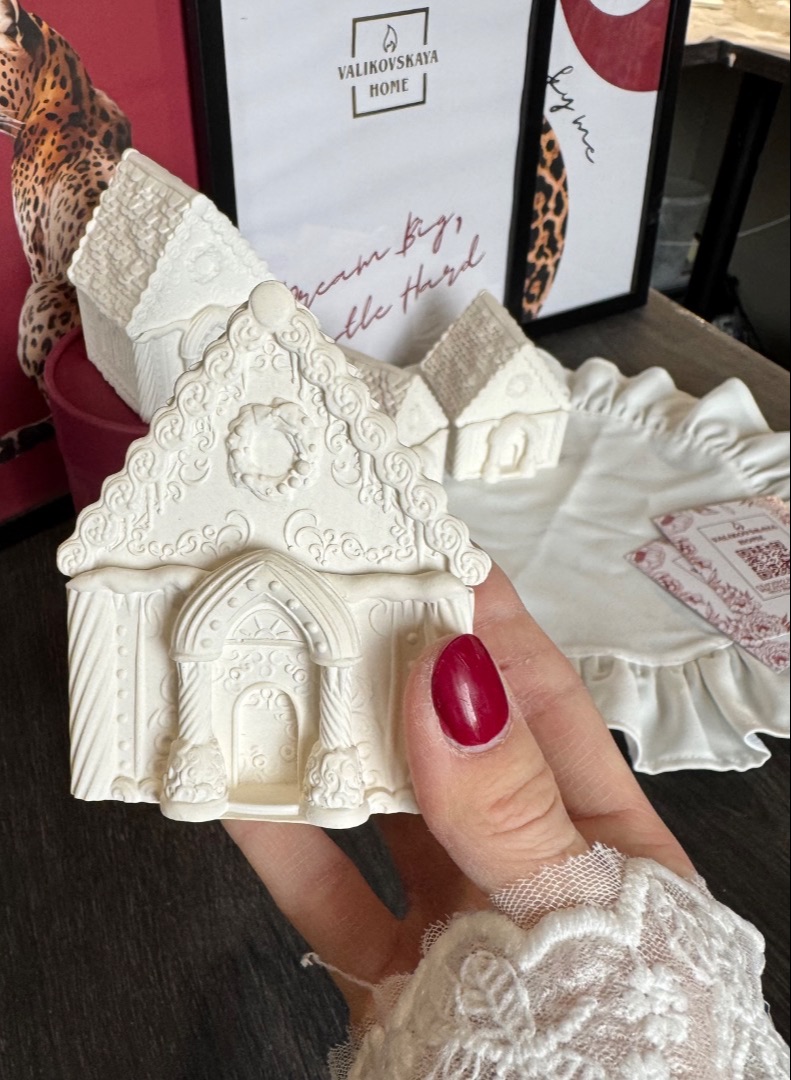 Шкатулка под заливку воском  «Пряничный домик» (мини)