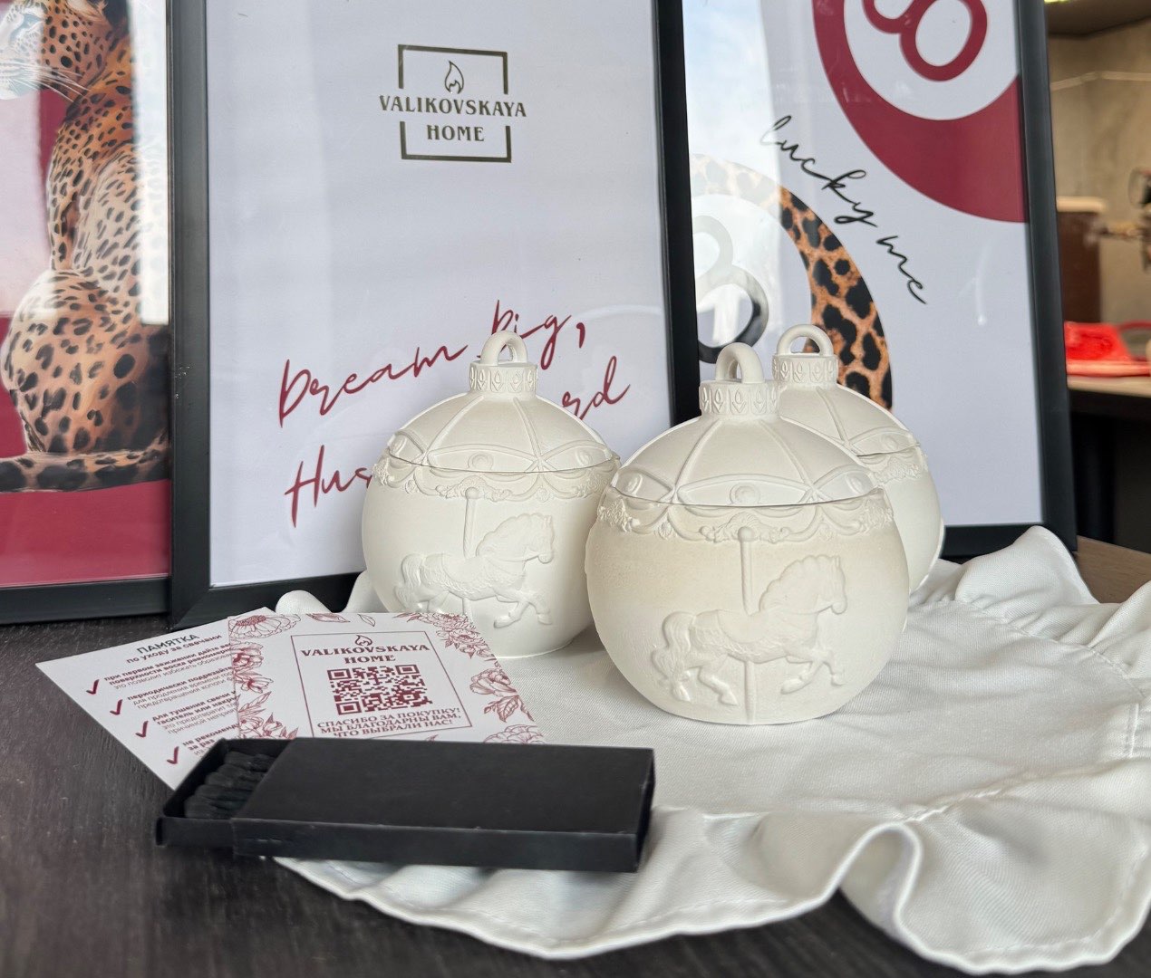 Шкатулка под заливку воском  «Шар карусель с лошадкой» 