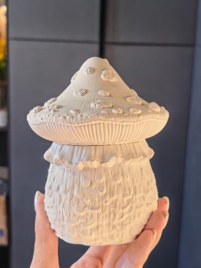 Шкатулка Мухомор крыша домик 