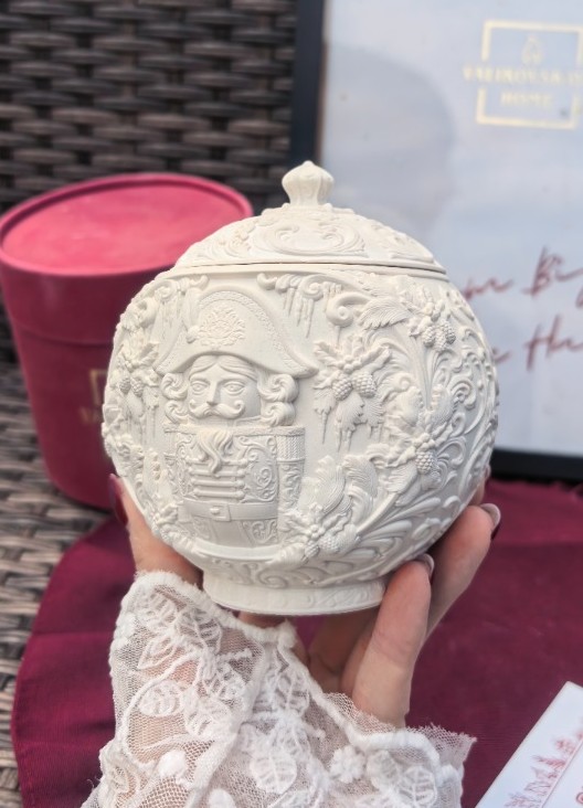 Шкатулка Новогодний шар с Щелкунчиком 