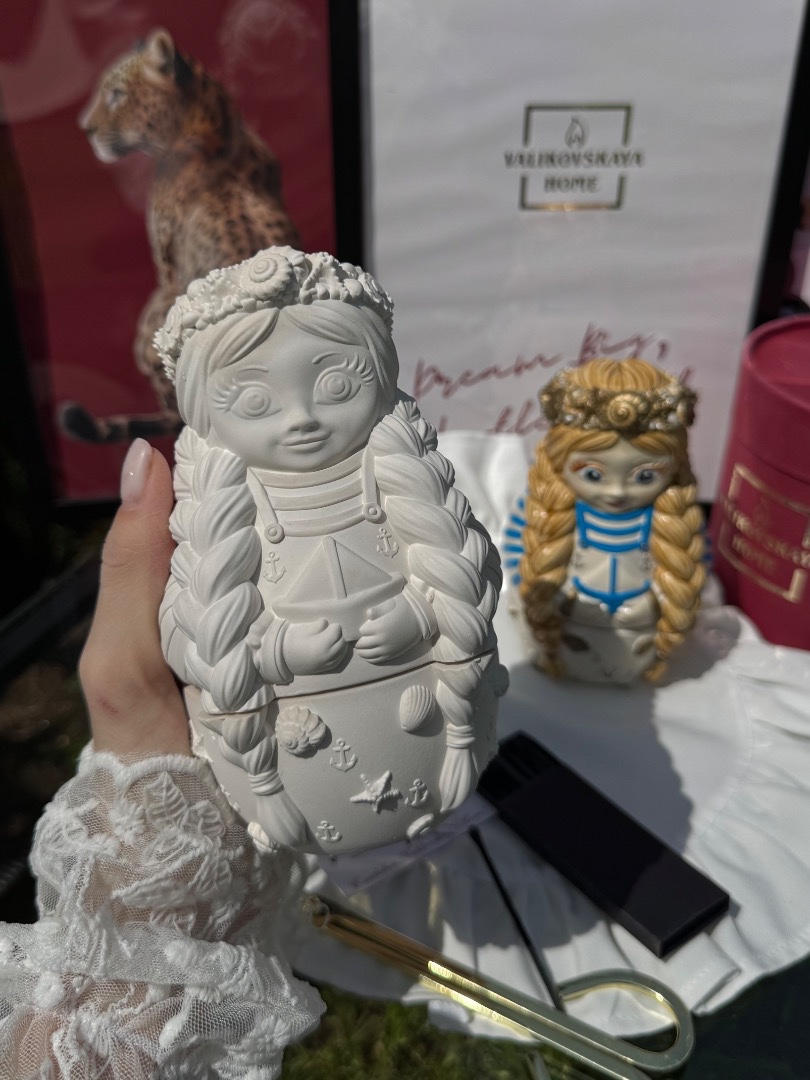 Шкатулка матрешка морская макси