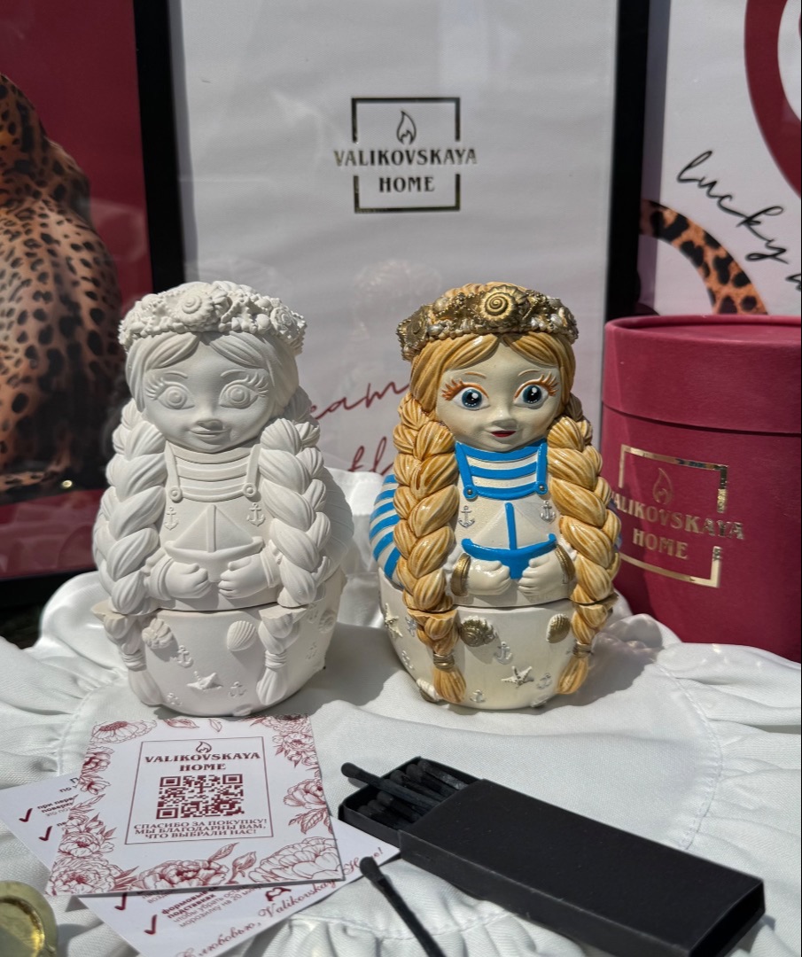 Шкатулка матрешка морская макси