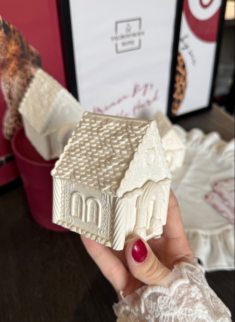 Шкатулка под заливку воском  «Пряничный домик» (мини)